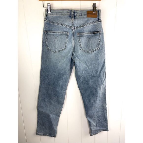 NWT Calvin Klein Jeans High Rise Straight Ankle Jean Size 25 - Picture 10 of 12